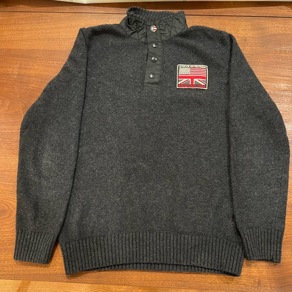 Men’s Barbor International Steve McQueen Sweater 100% lambswool size M